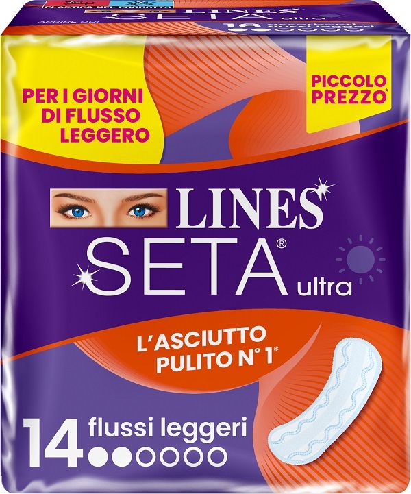 LINES SETA ULTRA ASSORBENTI LEGGERO DWCT 14 PEZZI - famajoy.it