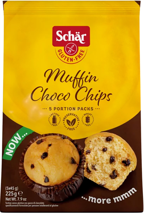 SCHAR MUFFIN CHOCO CHIP 225 G - famajoy.it