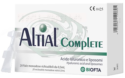 SOLUZIONE OFTALMICA LUBRIFICANTE ALTIAL COMPLETE 4 STRIP DA 5 FLACONI DA 0,5 ML - famajoy.it