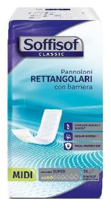 SOFFISOF CLASSIC PANNOLONE RETTANGOLARE CON BARRIERA 30 PEZZI - famajoy.it