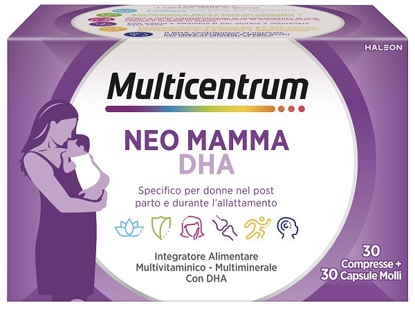 MULTICENTRUM NEO MAMMA DHA 30 COMPRESSE + 30 CAPSULE MOLLI - famajoy.it