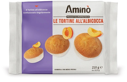 AMINO' LE TORTINE ALBICOCCA 4 PEZZI DA 52,5 G - famajoy.it